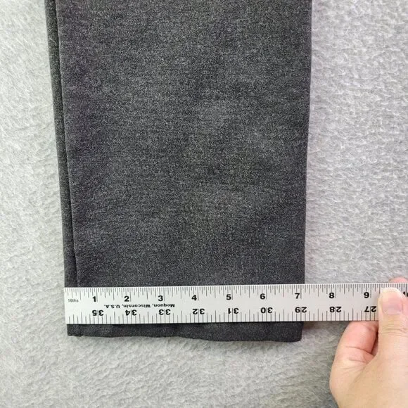 Betabrand Dress Pants Womens ST Long Gray Pull On Straight Leg Mid Rise Slimming - Picture 13 of 15